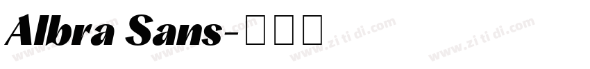 Albra Sans字体转换